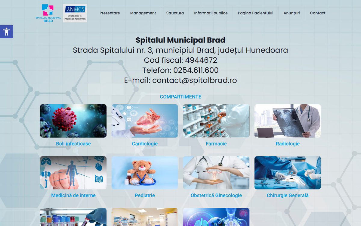 Captură Spitalul Municipal Brad